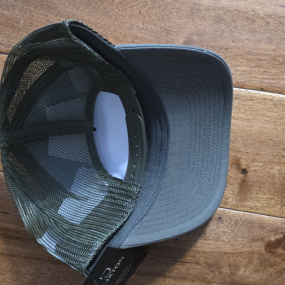 NWT Men's Brixton "Rival Stamp X MP Mesh Trucker Cap". Color Olive Surplus. O/S. - Picture 5 of 8